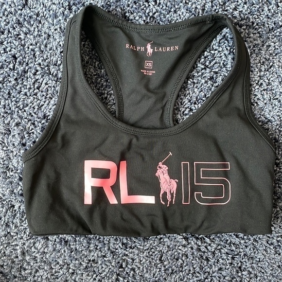 Ralph Lauren Sports Bra Pink Polo Pony size XS - Picture 1 of 3